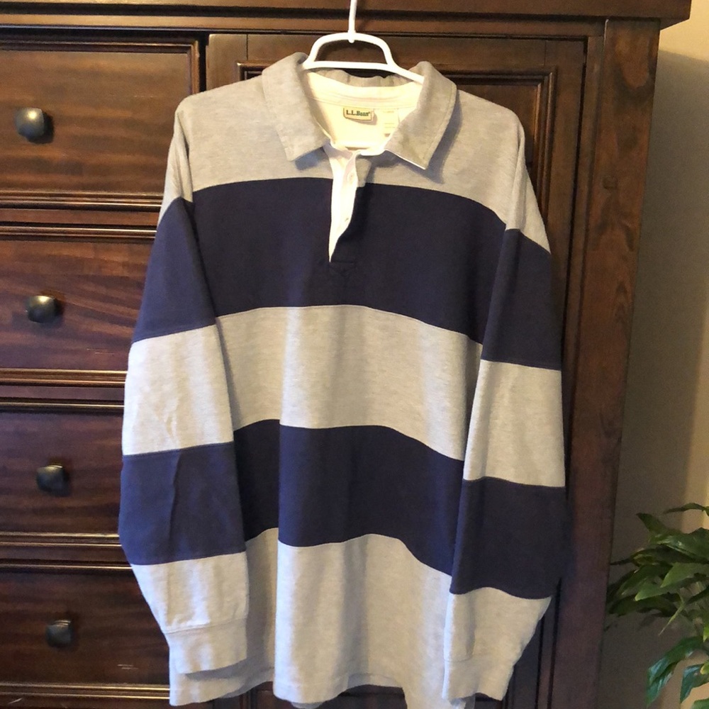 LL Bean XL long sleeve polo